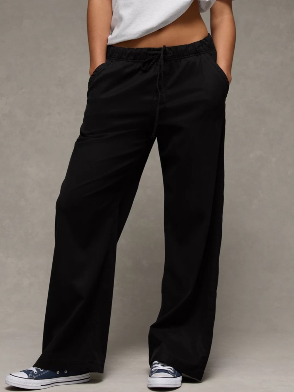 AE Mid-rise Wide leg Pull on Pant